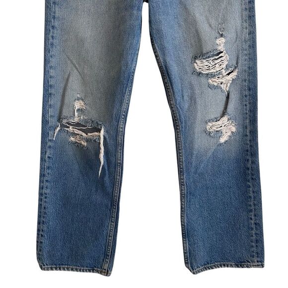 Rag & Bone Maya High Rise Distressed Ankle Straight Jeans In Amar Size 24 - Picture 4 of 10
